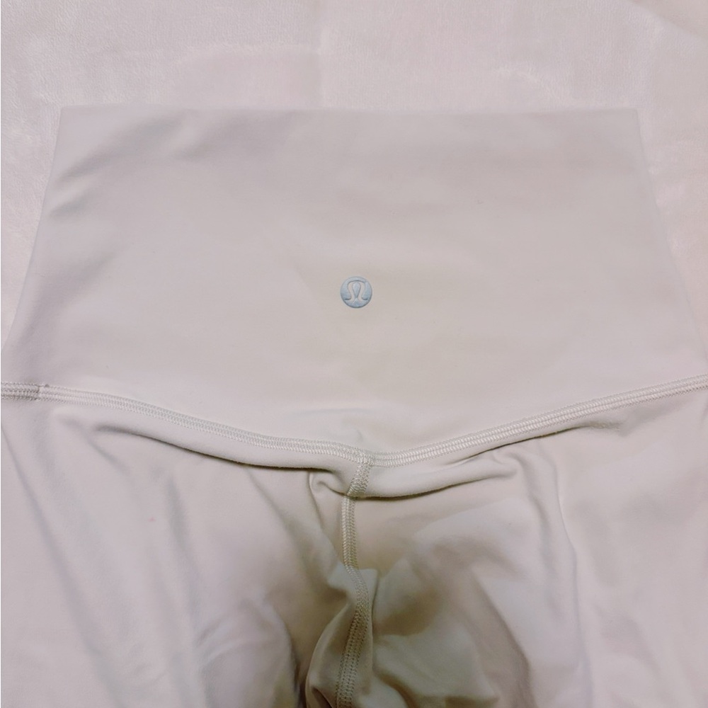Lululemon High-Rise White Yoga Leggings